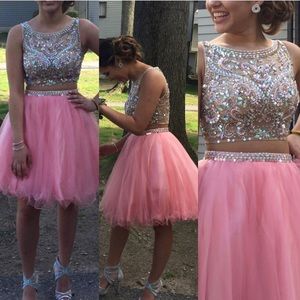 Short Two Piece Formal Dress